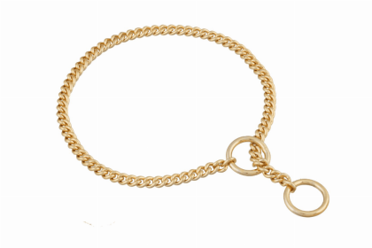 Slip Curve Show Chain Collar (size: 10 in x 1.2 mm)