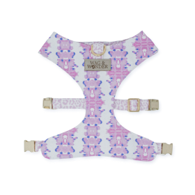 French Lavender Reversible Dog Harness (size: XS)