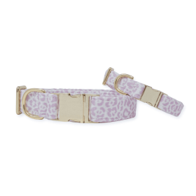 French Lavender Rosette Classic Dog Collar (size: XS)