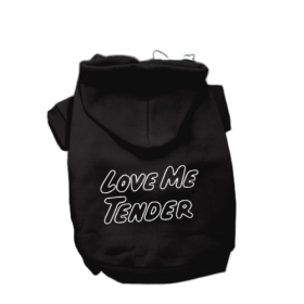 Love Me Tender- Dog Hoodie (size: XS)