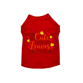 Leaves Fall For Me (Color: Red, size: X Small)