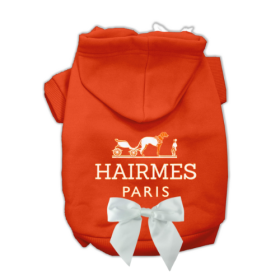 My Everyday Hairmes Dog Hoodie (size: XS)