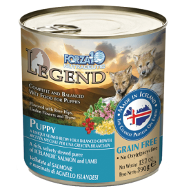 Forza10 Legend Puppy Icelandic Salmon & Lamb Recipe Grain-Free Canned Dog Food (size: 13.7 oz)