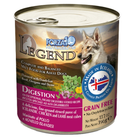 Forza10 Legend Digestion Icelandic Chicken & Lamb Recipe Grain-Free Canned Dog Food (size: 13.7 oz)