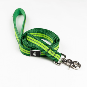 Appalachian Kiwi Green Flat Dog Leash (Color: Kiwi Green Flat, size: Small 5/8in. wide by 6ft. long)