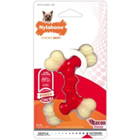 Nylabone Dura Chew Double Bone - Bacon Flavor (Option: Petite)