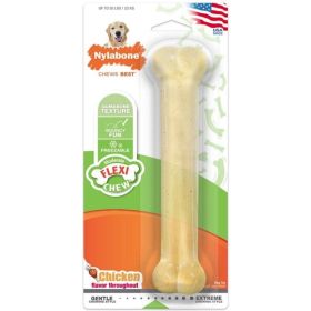 Nylabone Flexi Chew Dog Bone - Chicken Flavor (Option: Giant (1 Pack))