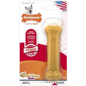 Nylabone Dura Chew Dog Bone - Peanut Butter Flavor (Option: Regular)