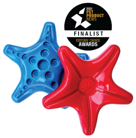 Starfish Ultra Durable Nylon Dog Chew Toy for Aggressive Chewers (Color: Blue)